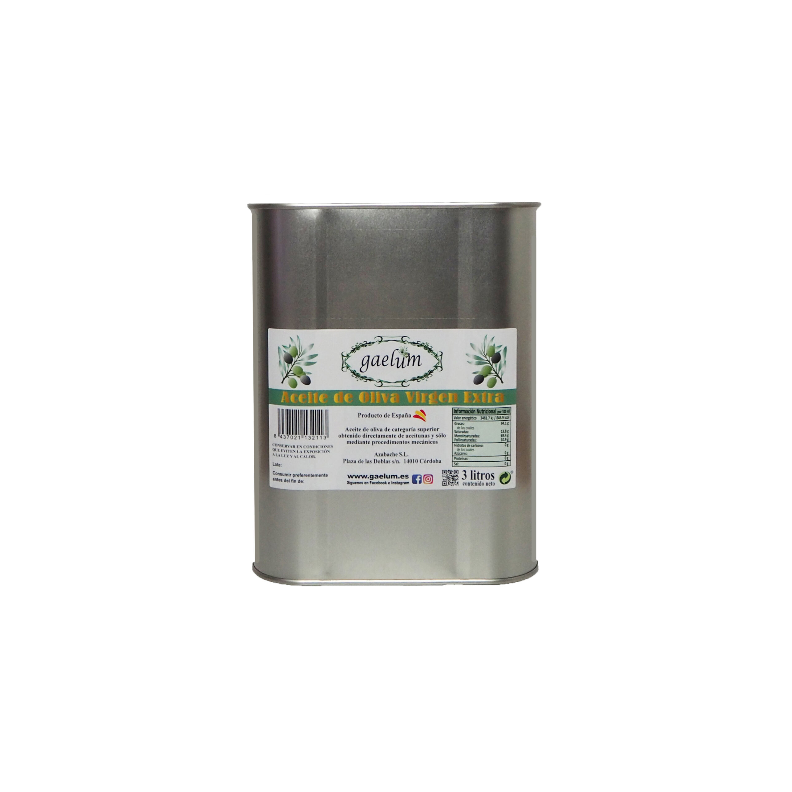 Gaelum Lata 3L Caja 2 unidades
